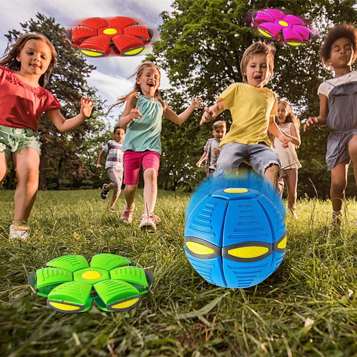 FlyMorph™ –  Magic UFO Flying Ball for Dogs & Kids | 2-in-1 Ball & Flying Saucer Toy