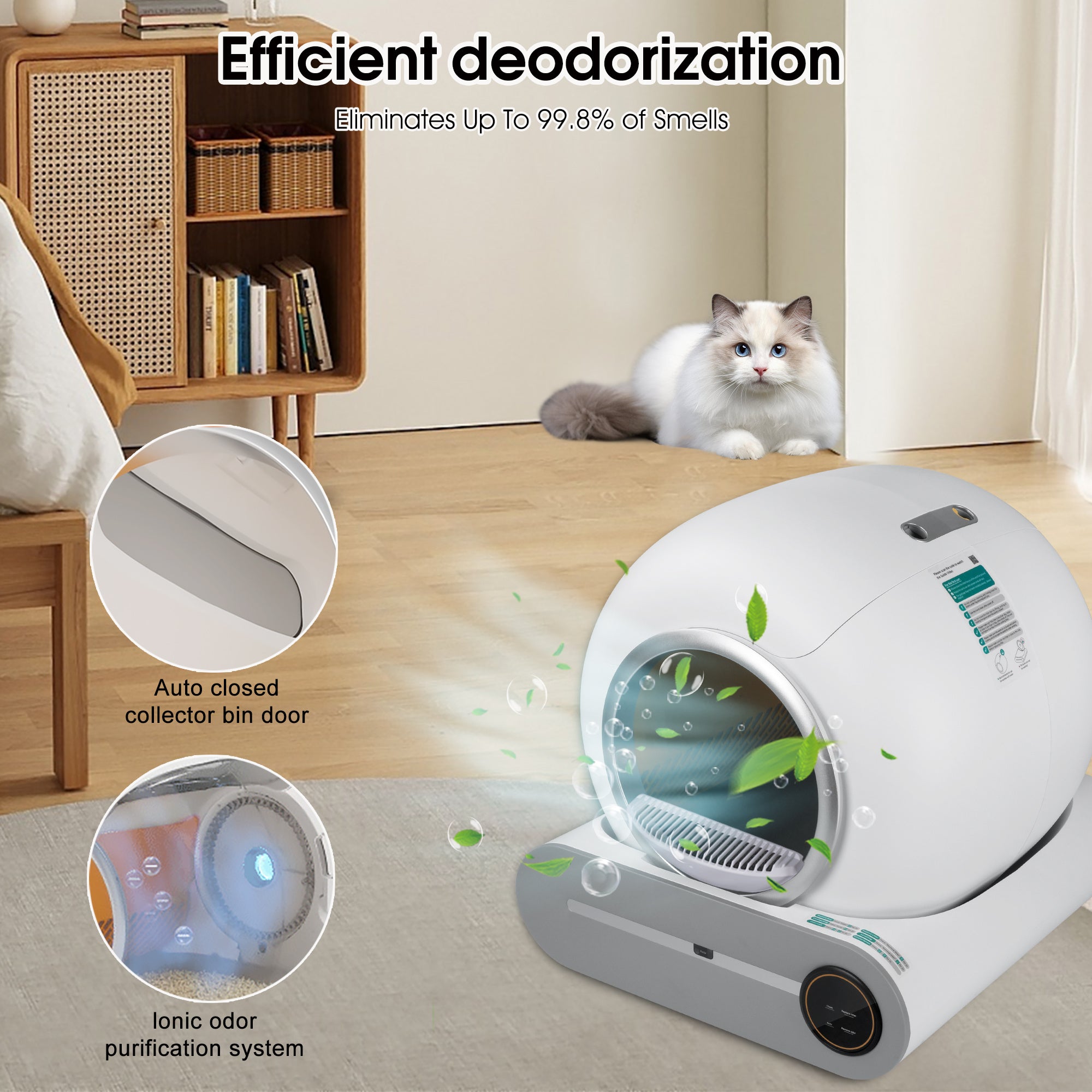 VelvetPaws™ Smart Self-Cleaning Litter Box