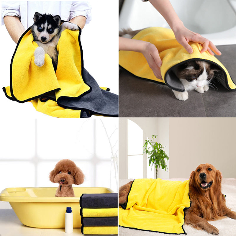 VelvetPaws™ Super Absorbent Quick-Dry Pet Towel