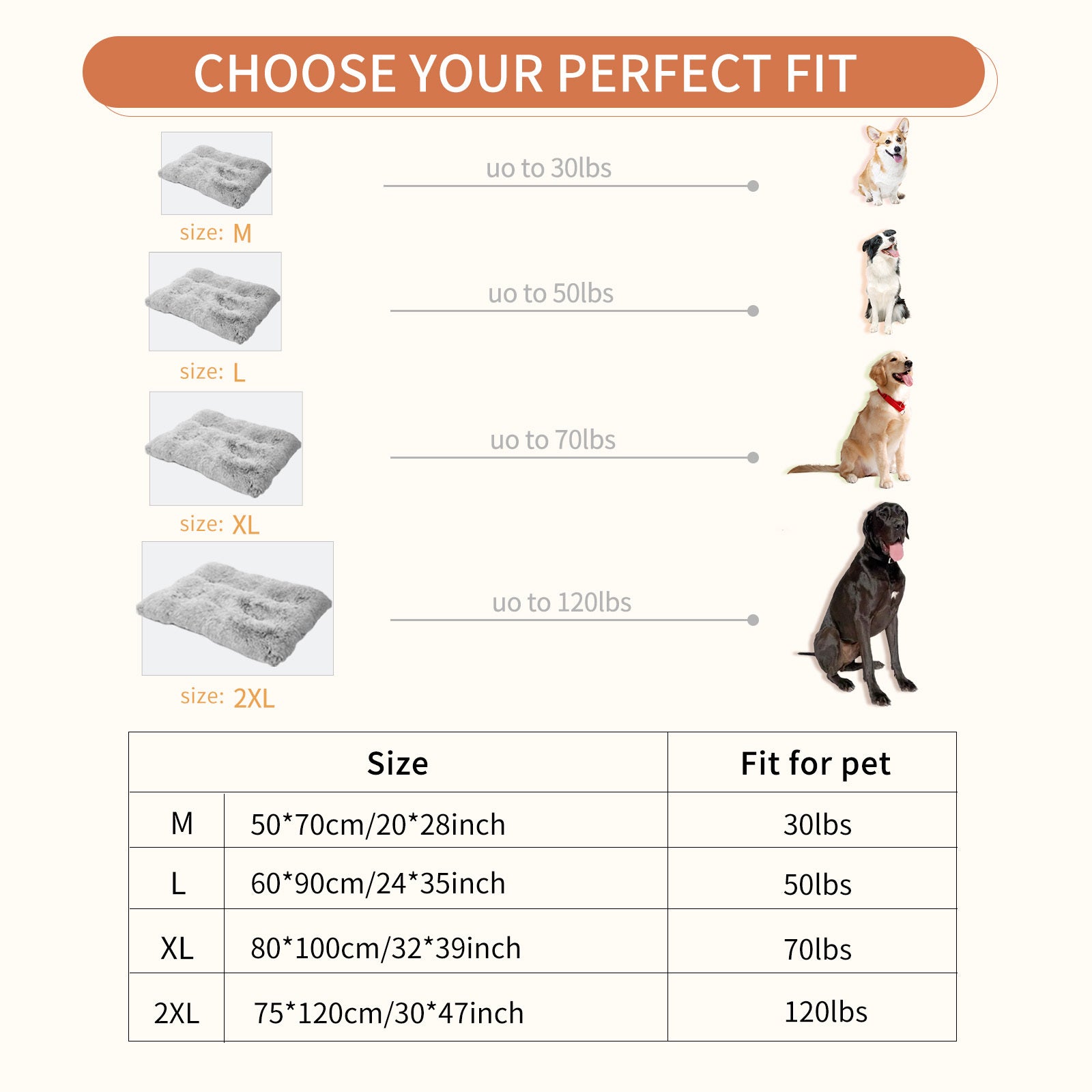 VelvetPaws™ Fluffy Faux Fur Dog Bed – Calming, Washable Crate Mat with Anti-Slip Bottom for Dogs & Cats