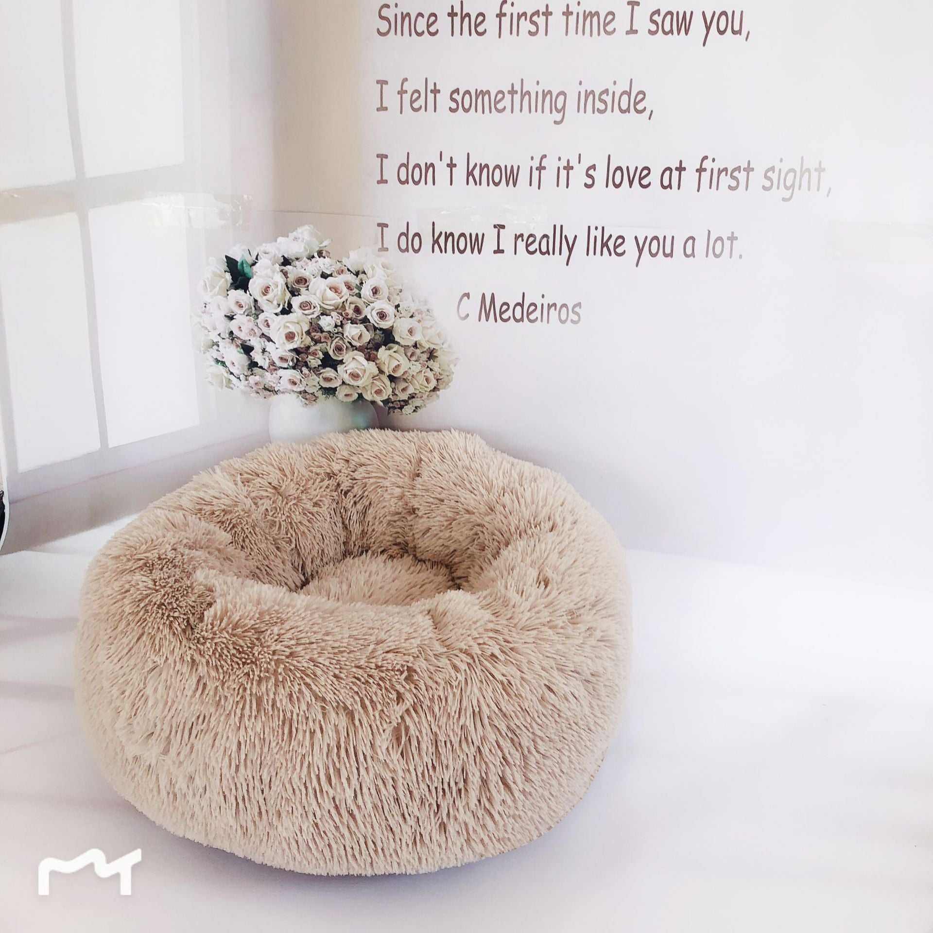 VelvetPaws™ Plush Donut Pet Bed