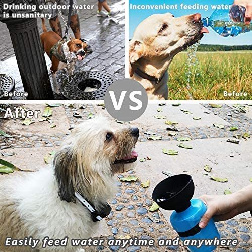 VelvetPaws™ TravelMate Foldable Pet Water Bottle – Leak-Proof Outdoor Companion