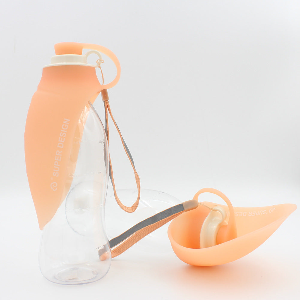 🐾&nbsp;VelvetPaws™ Leak-Proof Portable Pet Water Bottle with Drinking Cup & Bowl