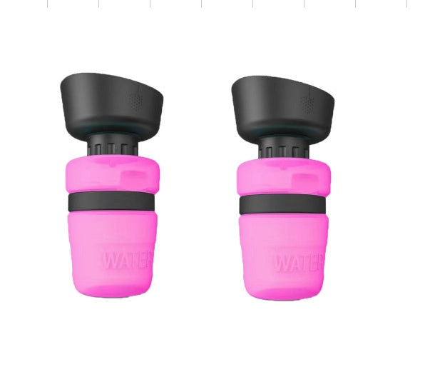 VelvetPaws™ TravelMate Foldable Pet Water Bottle – Leak-Proof Outdoor Companion