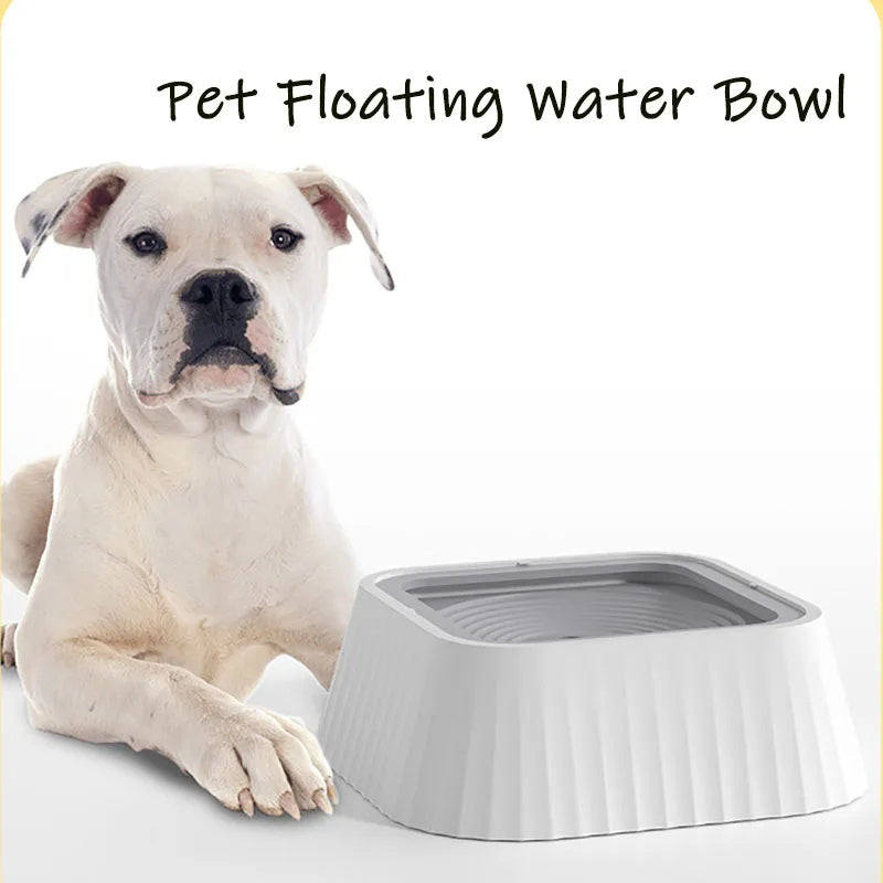 VelvetPaws™ FloatSip™ Splash-Proof Pet Water Bowl