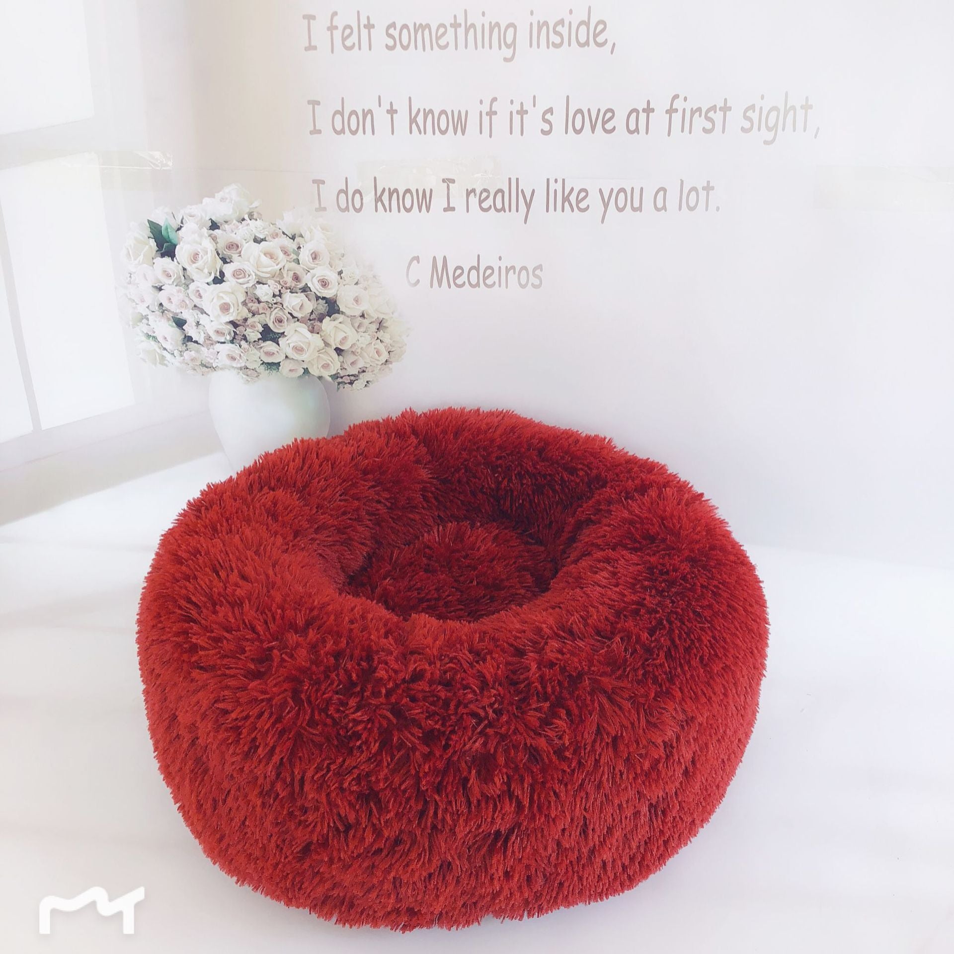 VelvetPaws™ Plush Donut Pet Bed