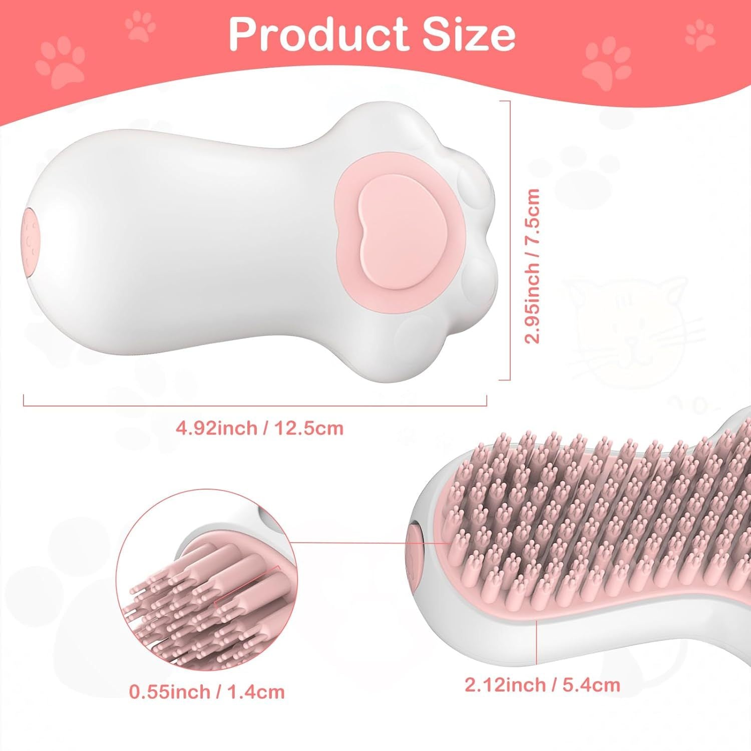 VelvetPaws™ PurePaw™ 3-in-1 Bath & Massage Brush