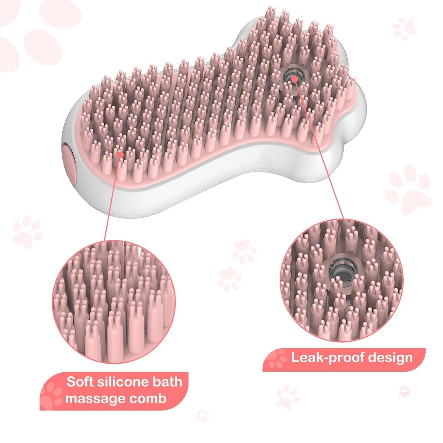 VelvetPaws™ PurePaw™ 3-in-1 Bath & Massage Brush