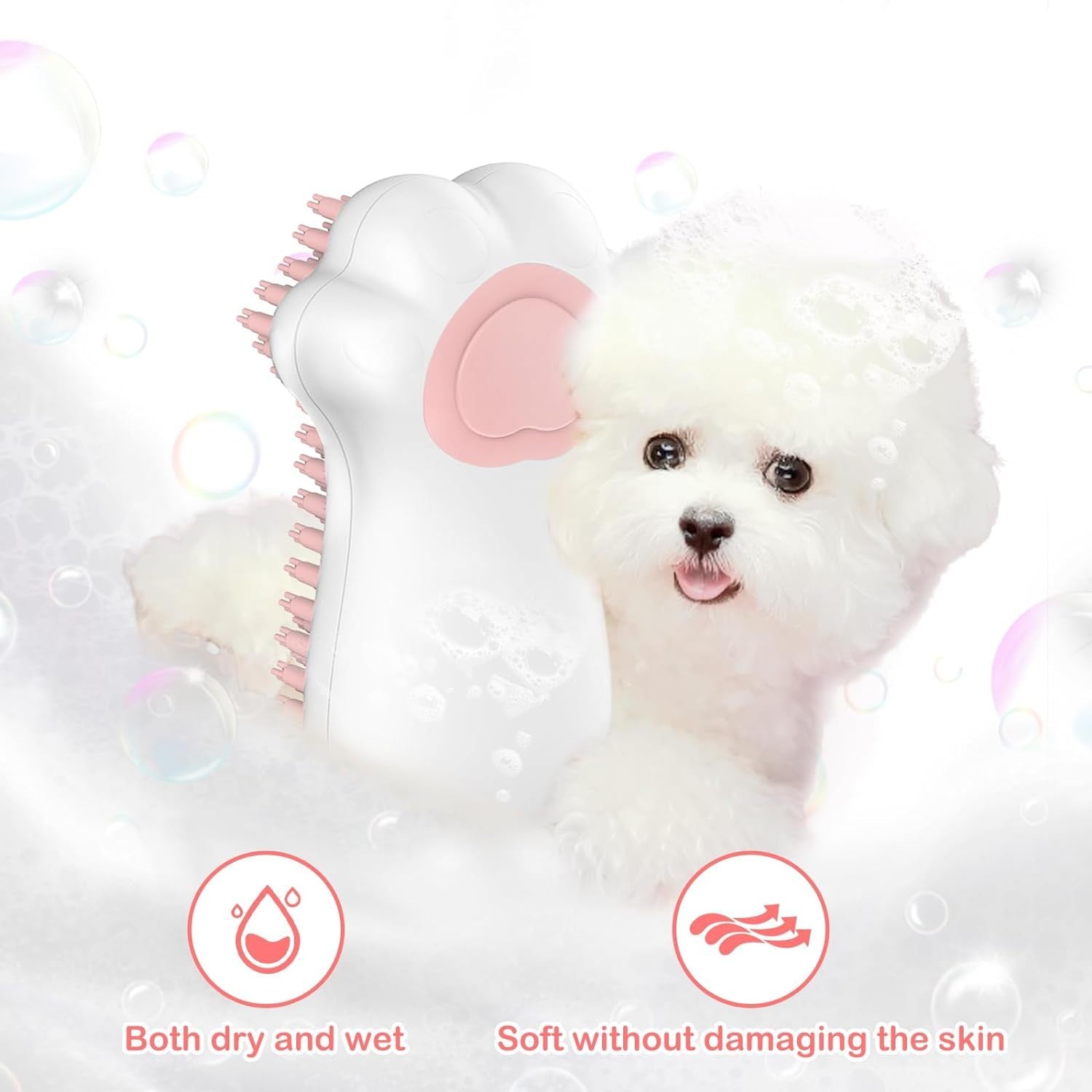 VelvetPaws™ PurePaw™ 3-in-1 Bath & Massage Brush