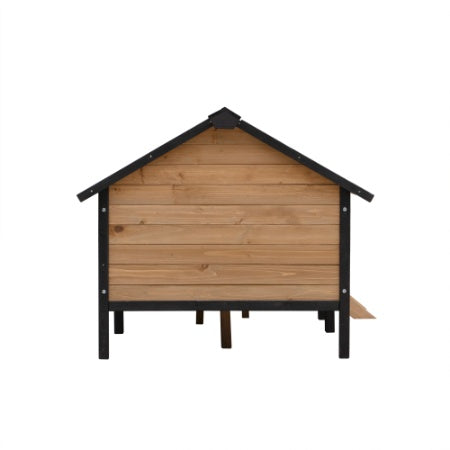 VelvetPaws™ Outdoor Wooden Dog House with Porch – Large Cabin Style Kennel