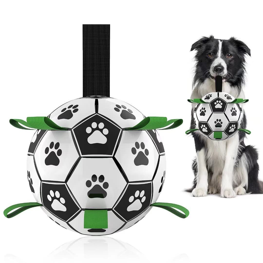 PawSoccer™ – Interactive Dog Football Toy, PU Training & Fetch Ball