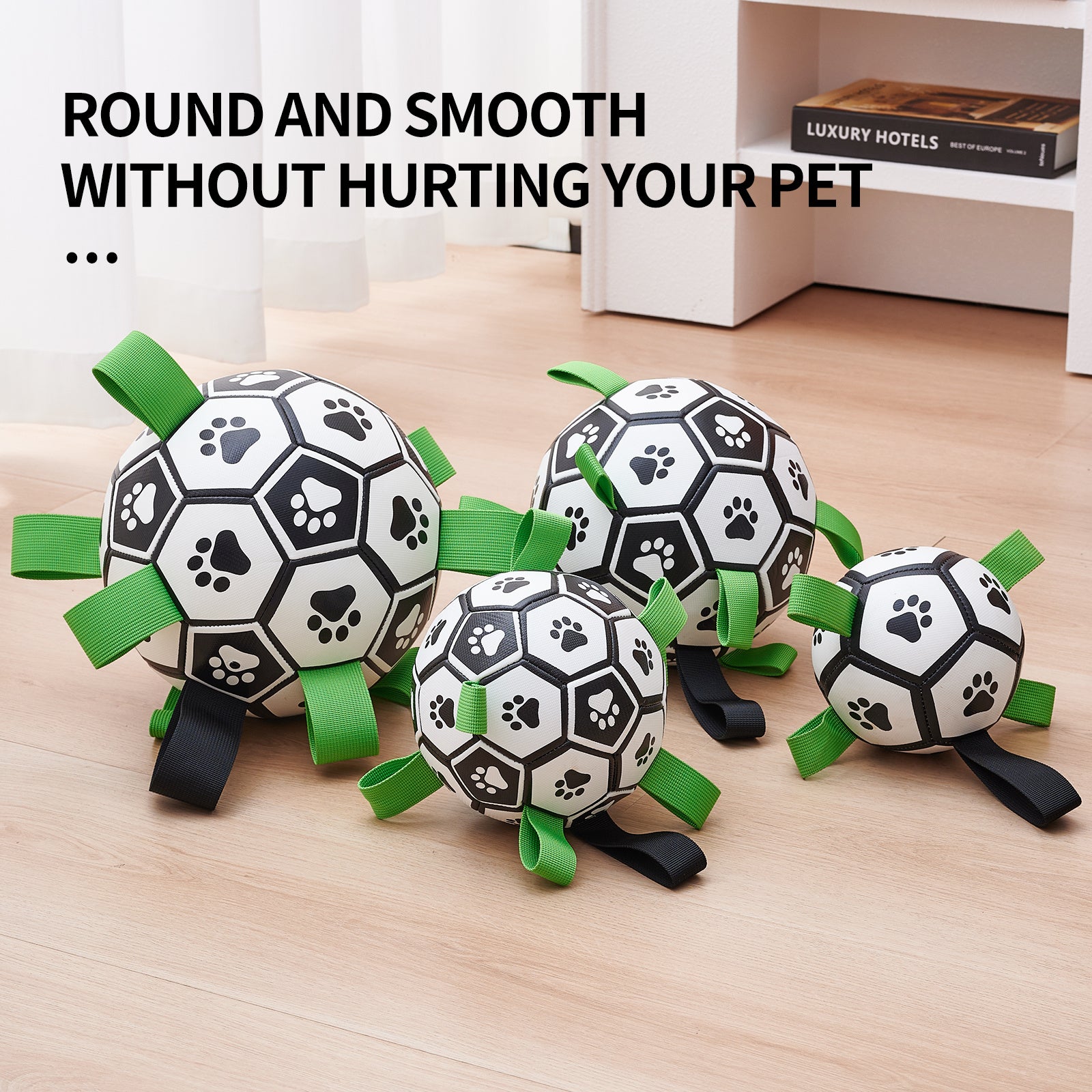 PawSoccer™ – Interactive Dog Football Toy, PU Training & Fetch Ball