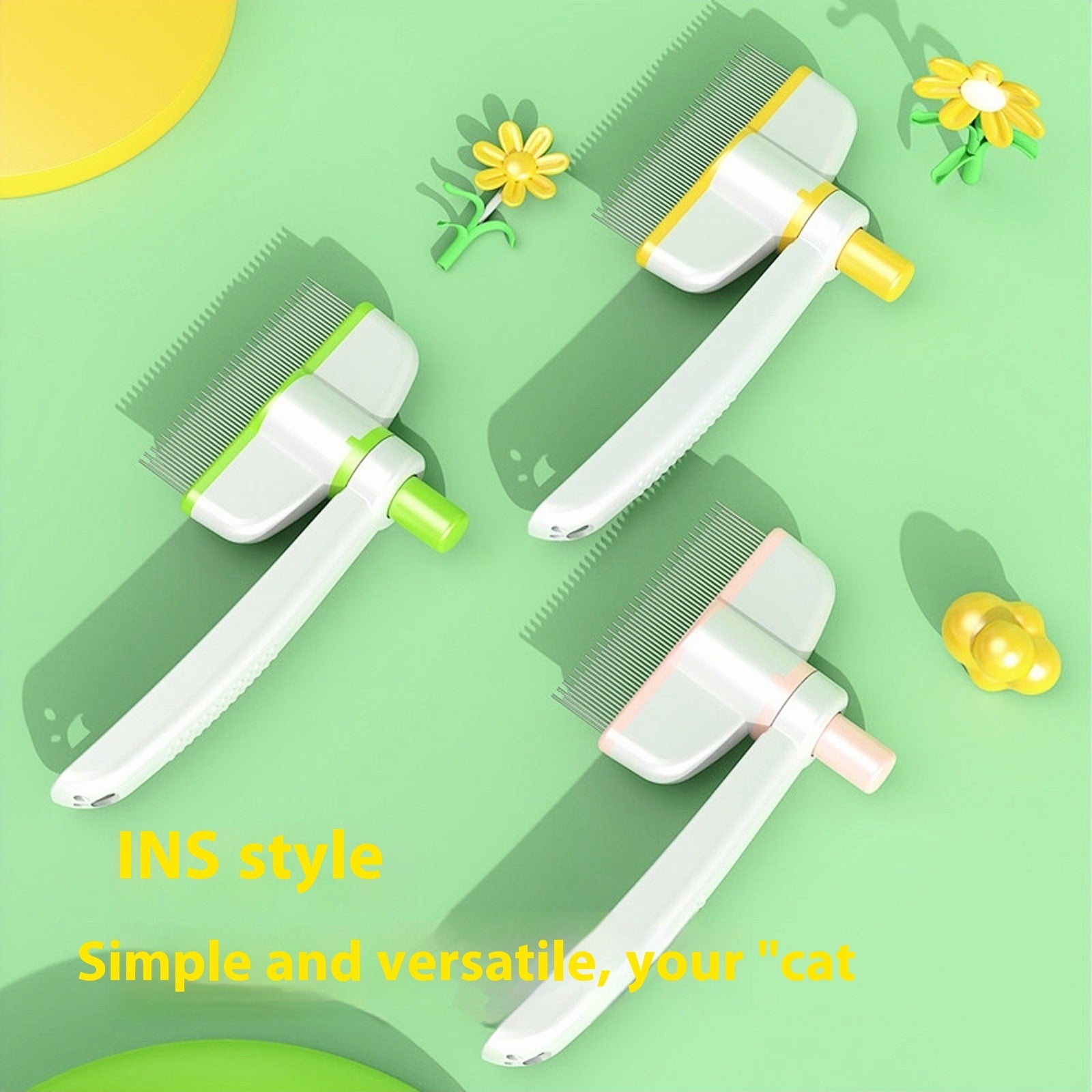 VelvetPaws™ FurEase™ Self-Cleaning Pet Comb