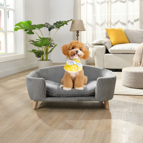 VelvetPaws™ Plush Round Nest Bed – Self-Warming Donut Cushion for Small Dogs & Cats