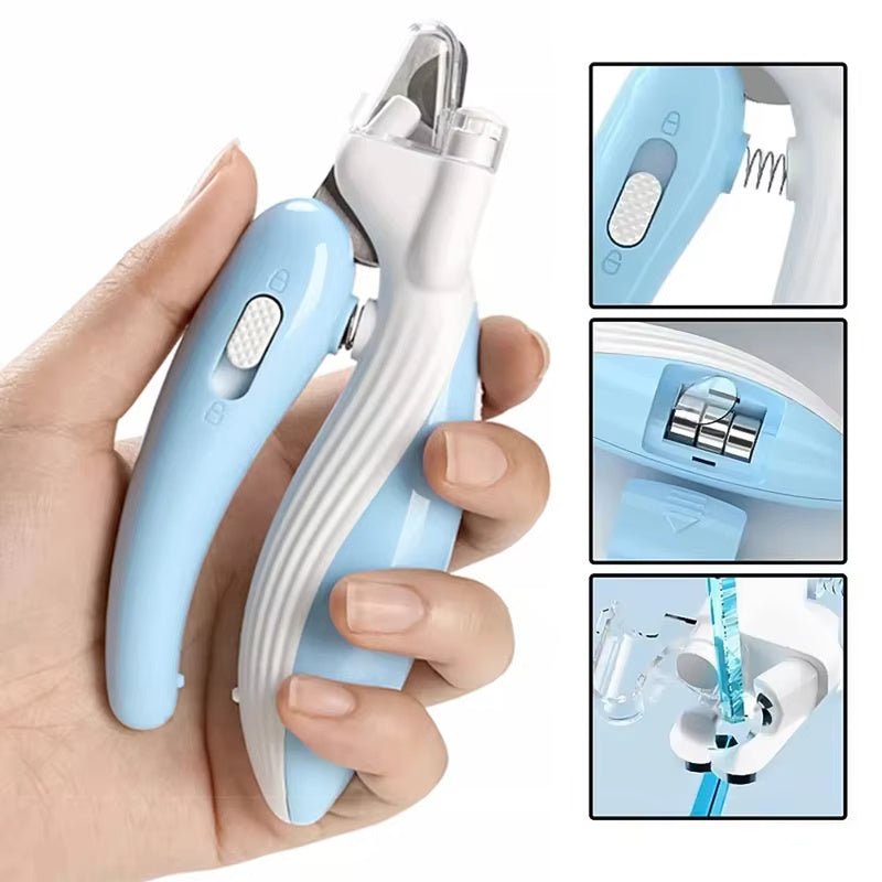 VelvetPaws™ Whale LED Pet Nail Clippers – Safe, Stylish & Effortless Grooming