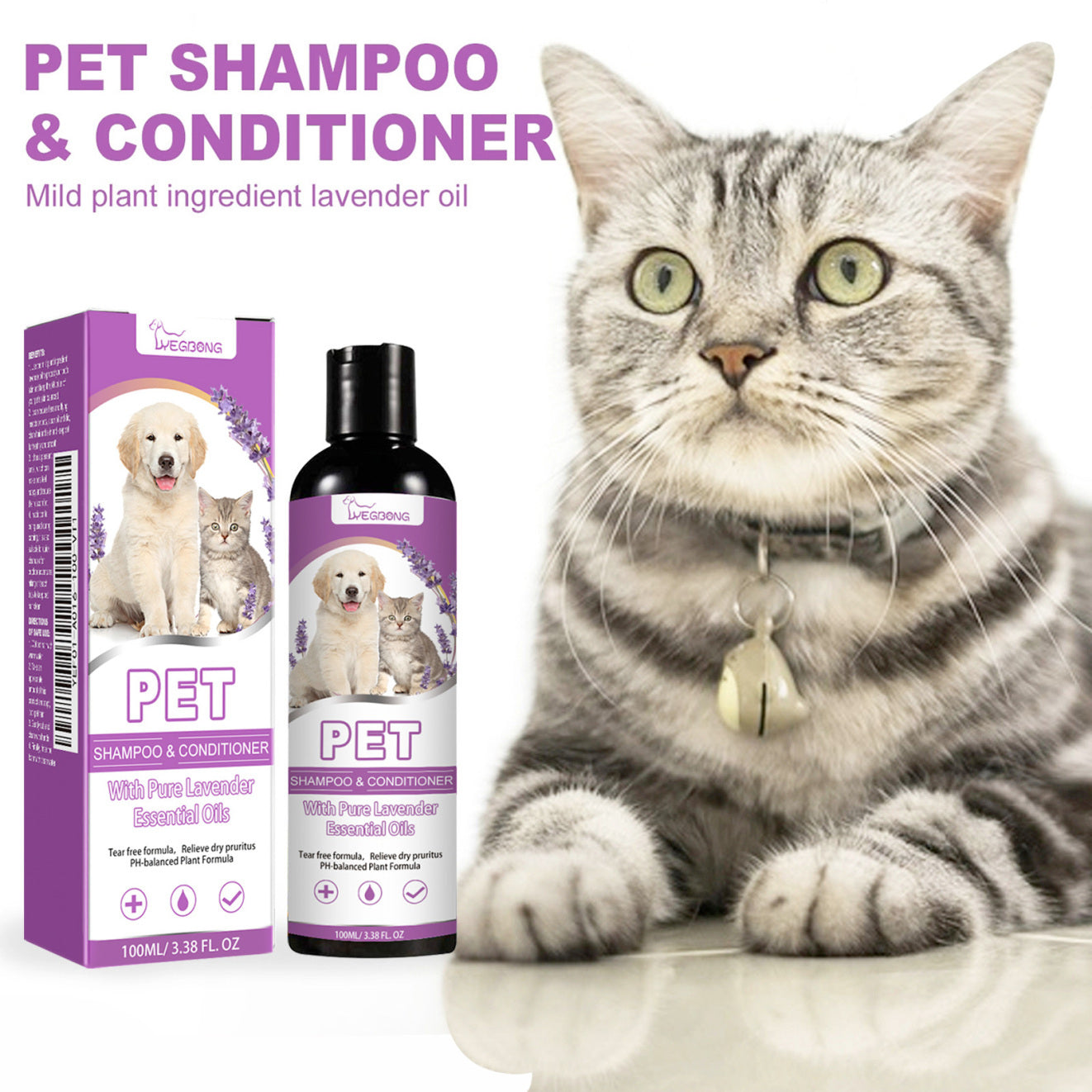 Yegbong™ Pet Shampoo – For Soft, Shiny & Itch-Free Fur