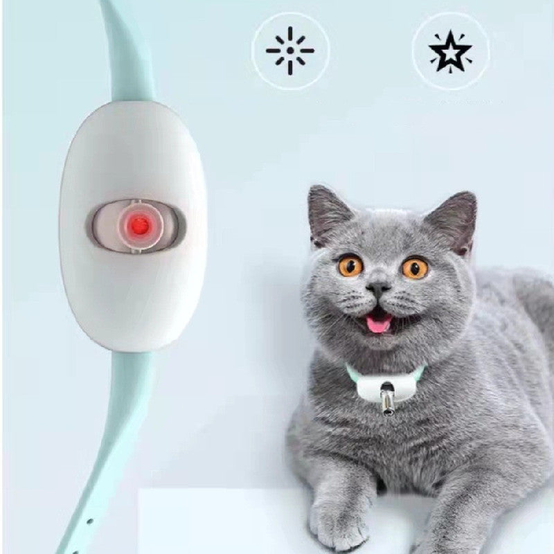 ChaseCollar™ Automatic Cat Laser Toy – Hands-Free Smart Collar with USB Rechargeable Laser