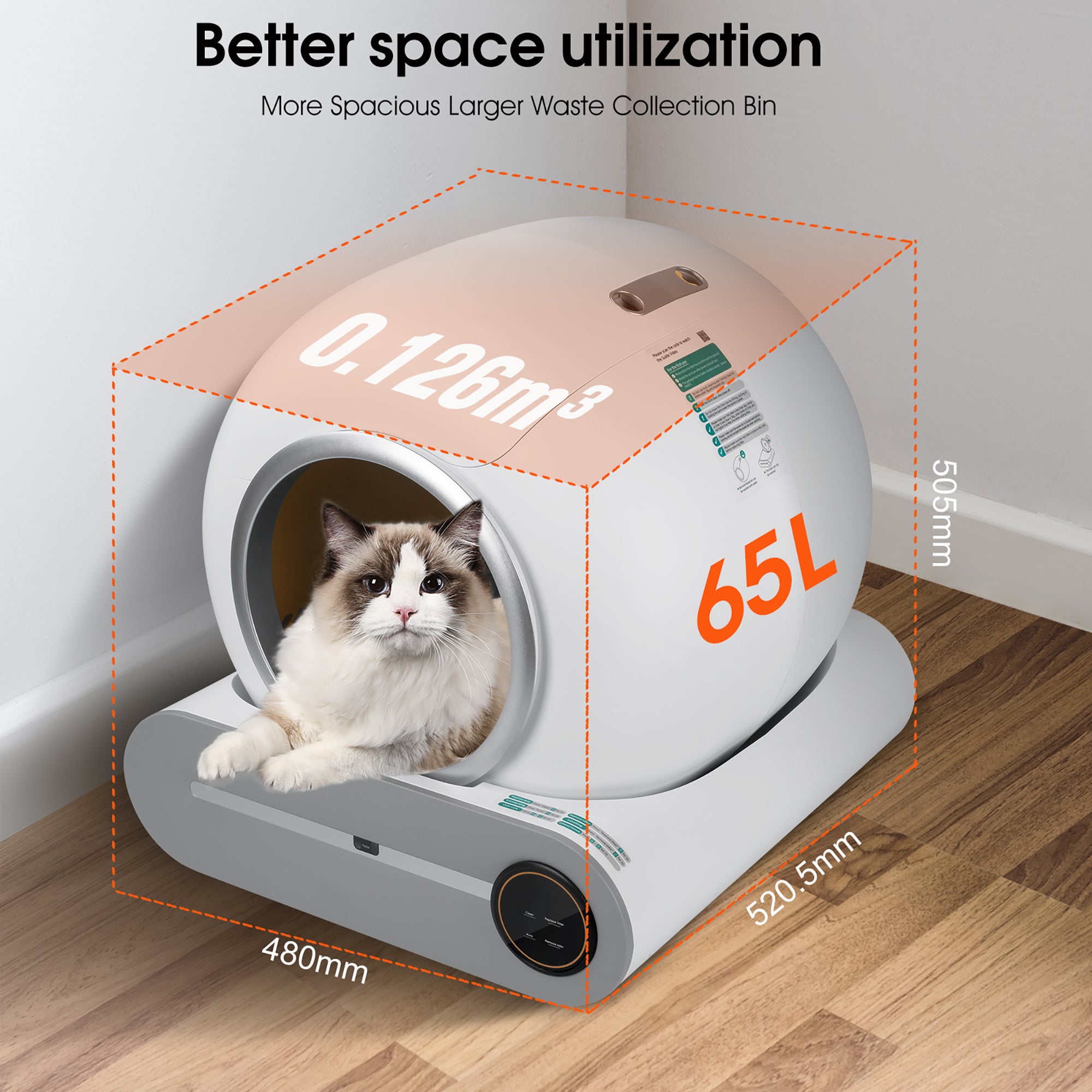 VelvetPaws™ Smart Self-Cleaning Litter Box