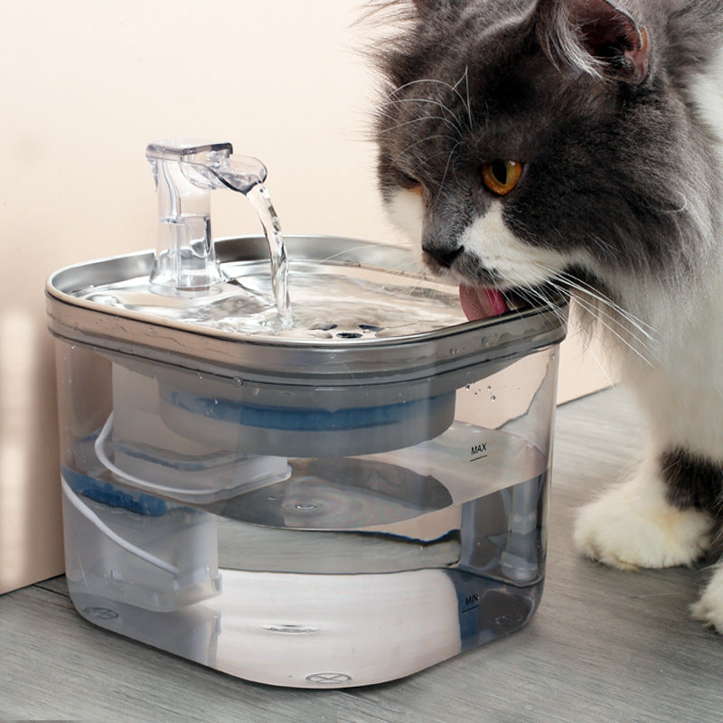 VelvetPaws™ PureSteel™ Automatic Pet Water Fountain