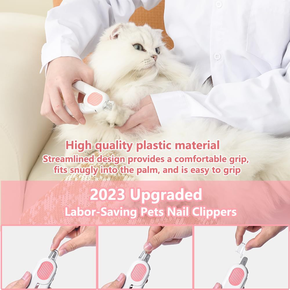 VelvetPaws™ LED Pet Nail Clippers –  for Dogs & Cats