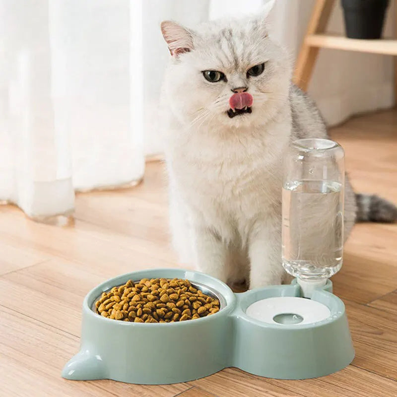 VelvetPaws™ AquaFeast™ Automatic Pet Food & Water Feeder