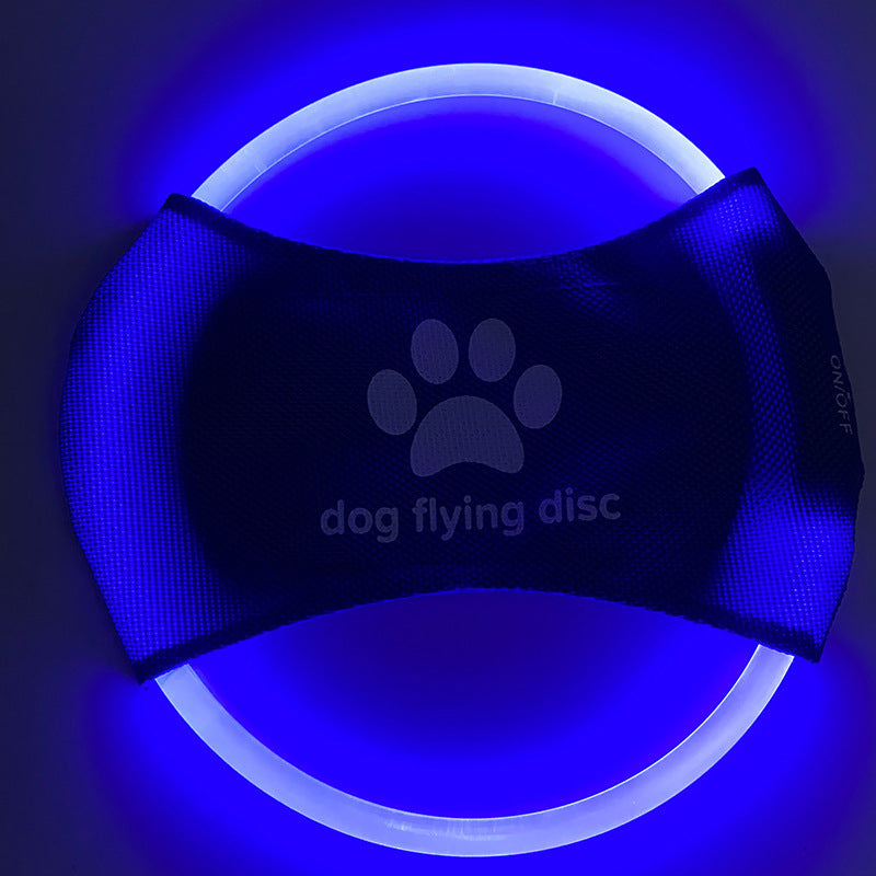 Dog Nighty LED Glowing Flying Disc – Rechargeable Frisbee Toy for Night Fetch