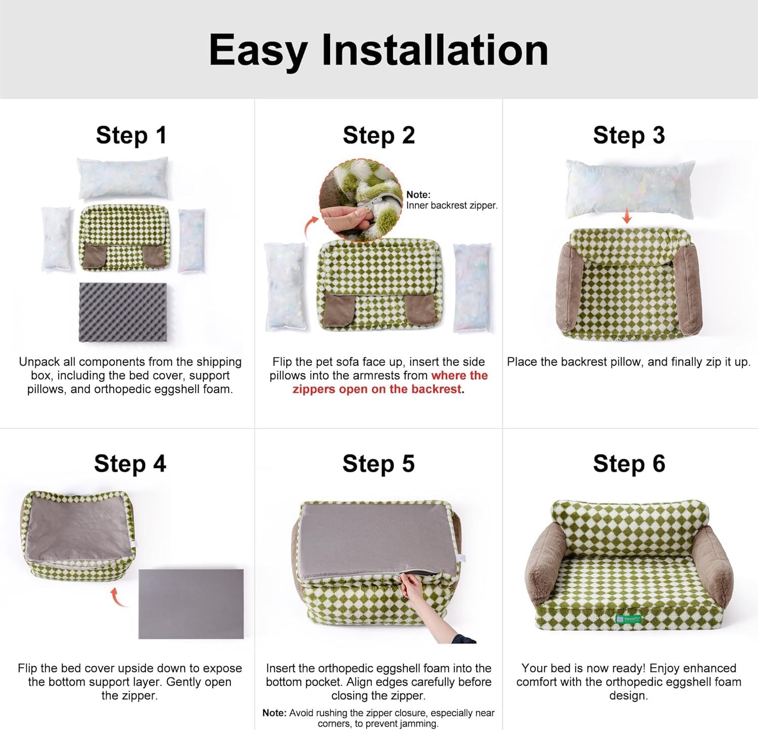 VelvetPaws™ 3-in-1 Elevated Pet Sofa with Washable Cushion – Adjustable Comfort for Dogs & Cats