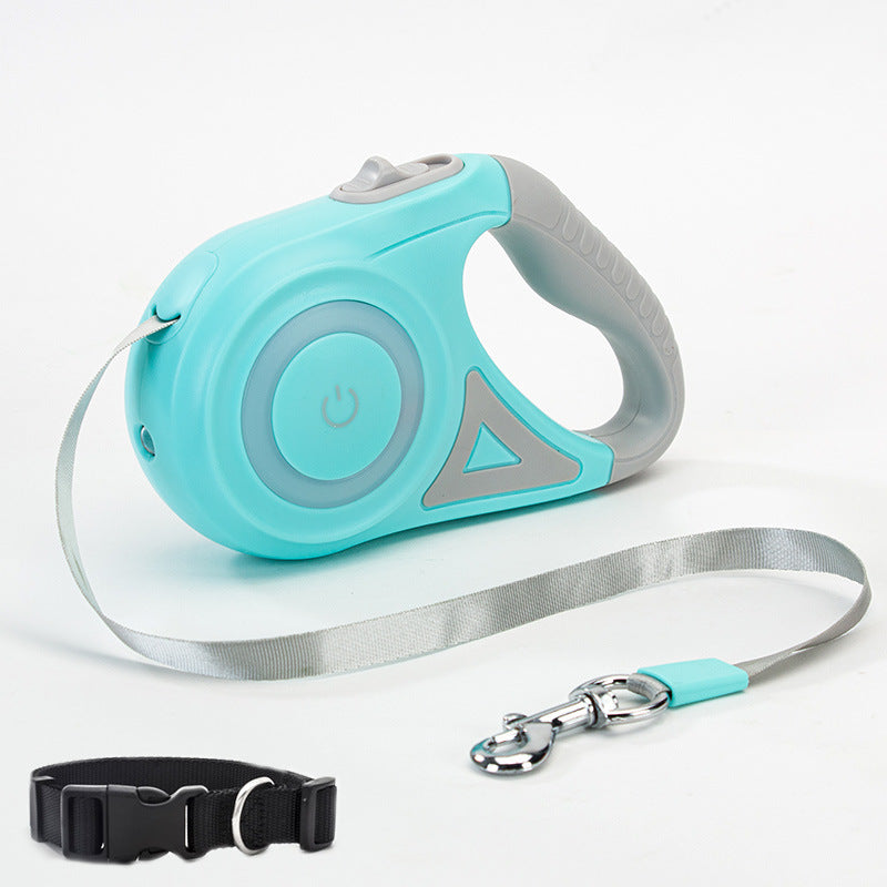 VelvetPaws™ GlowLeash™ Retractable Leash & Collar Set