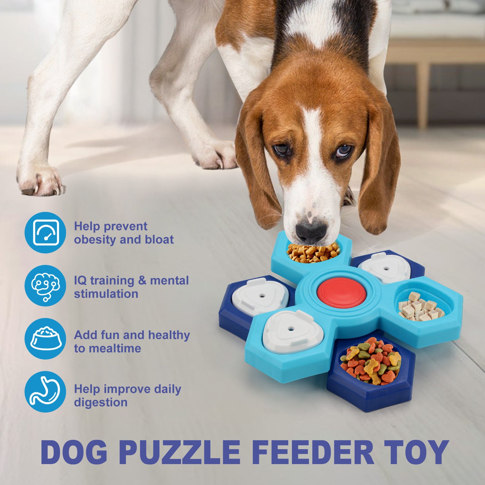 VelvetPaws™ 4-Layer IQ Feast™ Slow Feeder Bowl