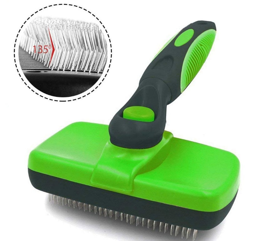 VelvetPaws™ GlideGroom™ Self-Cleaning Slicker Brush