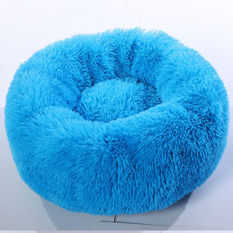 VelvetPaws™ Plush Donut Pet Bed