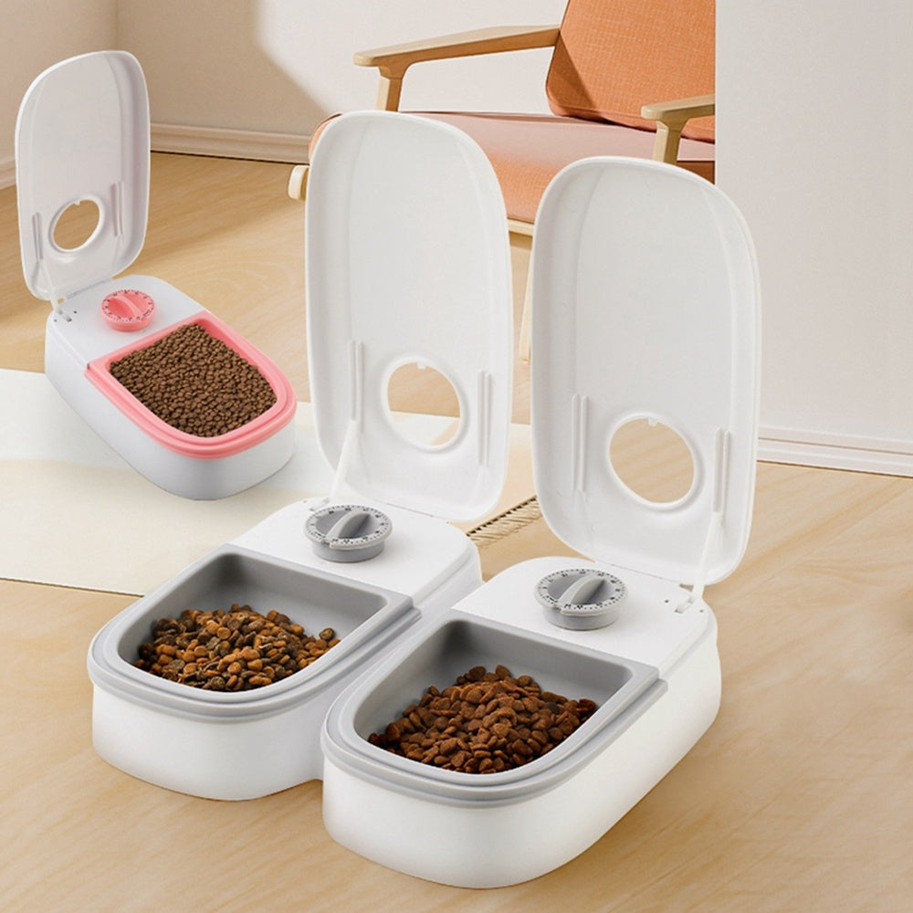 VelvetPaws™ Gravity Automatic Pet Feeder & Waterer – Dual Bowl System