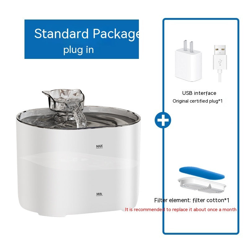 VelvetPaws™ SmartFlow –  Automatic Water Fountain – Quiet Circulating Dispenser