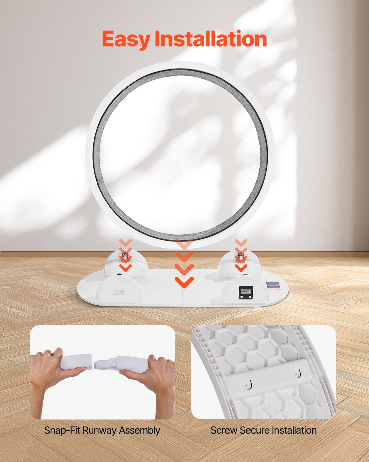 VelvetPaws™ SolarStride Smart Cat Wheel