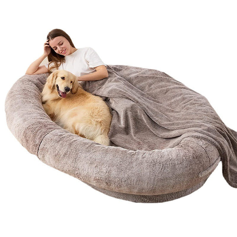 VelvetPaws™ Foldable Travel Pet Bed – Portable Cushion Mat with Carry Handle