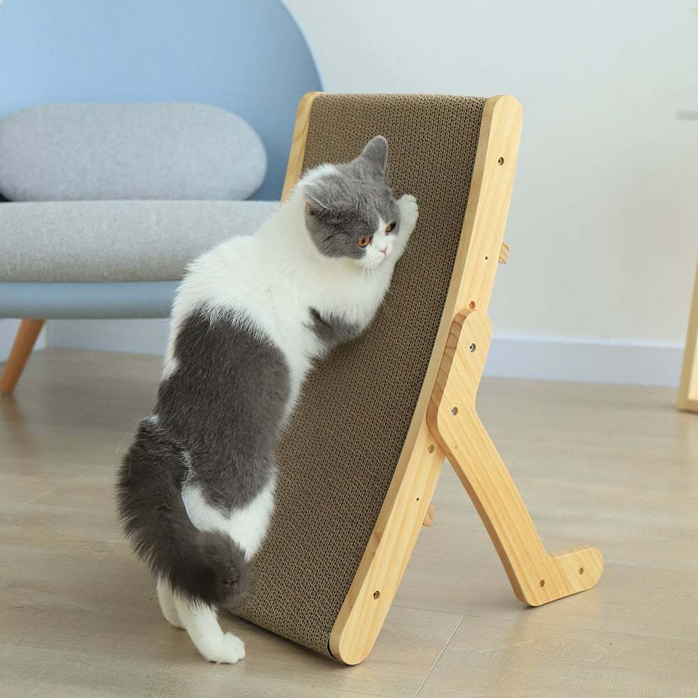 PawForma™ Cat Bed & Scratcher – 3-in-1 Adjustable Corrugated Paper Cat Furniture