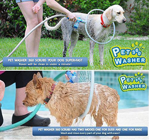 VelvetPaws™ AutoWash 360° Pet Bath Ring