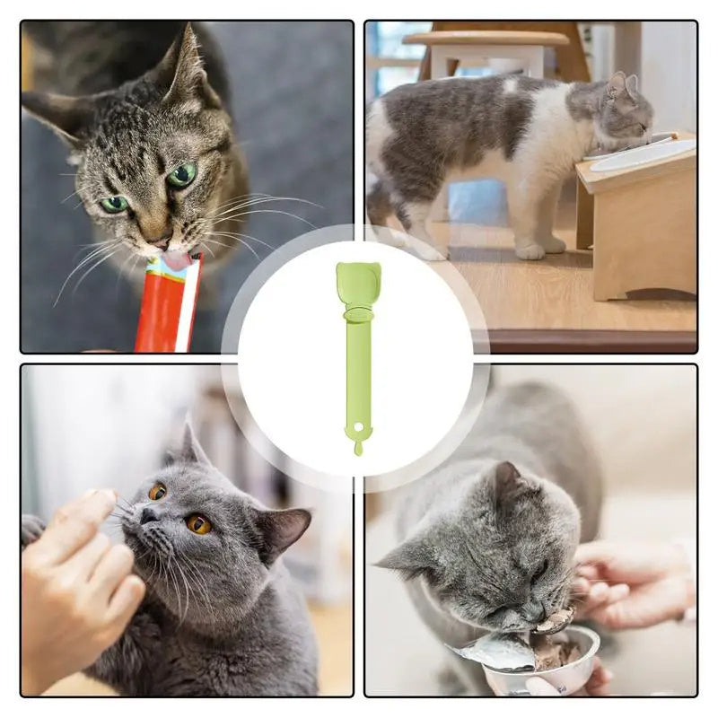 VelvetPaws™ LickEase™ Cat Strip Feeder Spoon