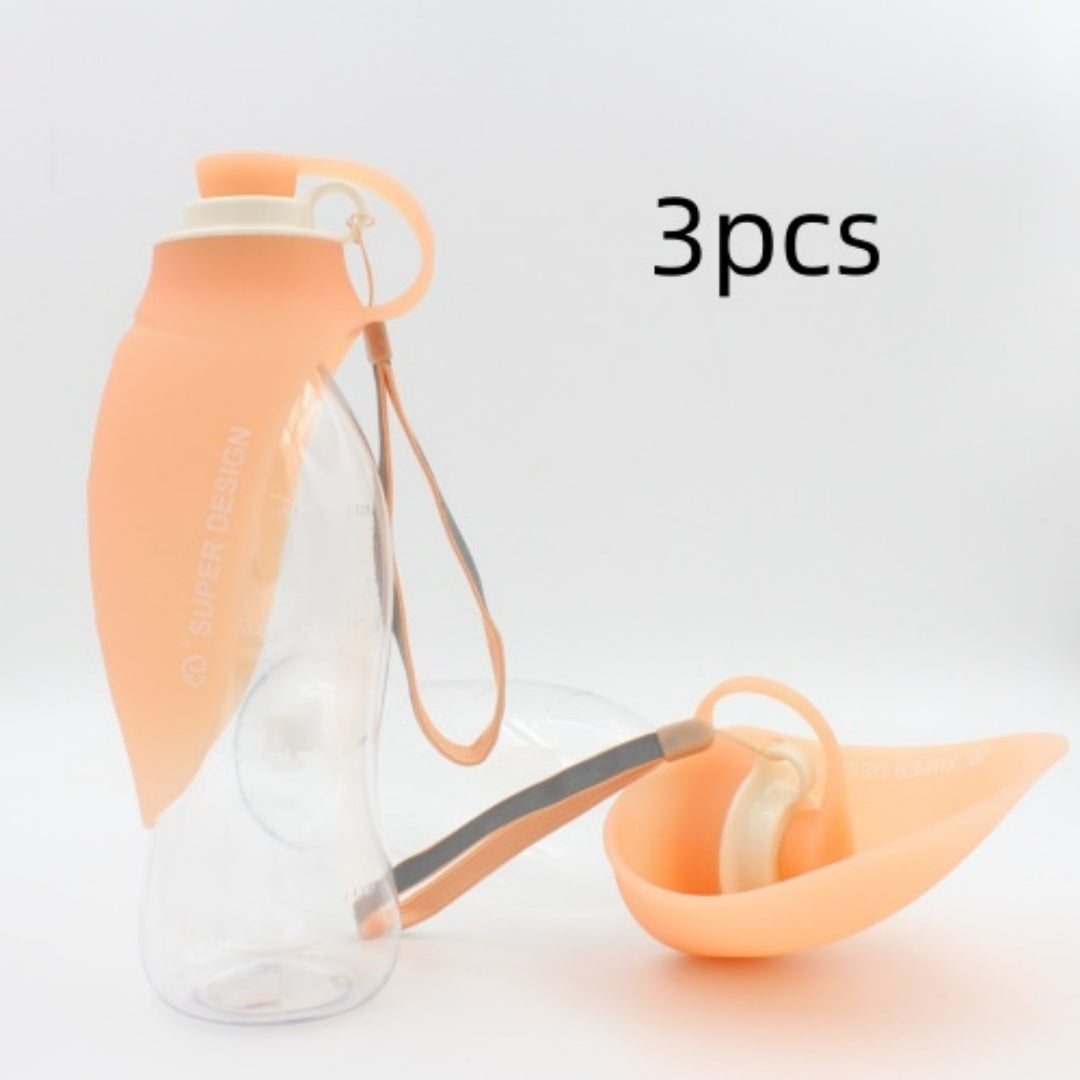 🐾&nbsp;VelvetPaws™ Leak-Proof Portable Pet Water Bottle with Drinking Cup & Bowl
