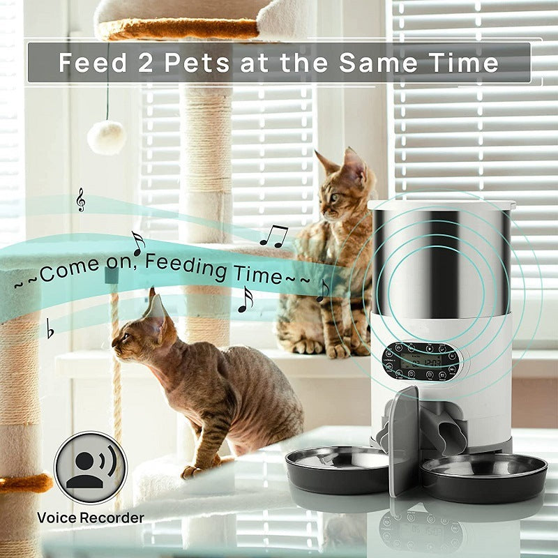 VelvetPaws™ Dual-Meal Smart Automatic Feeder (3L / 4.5L)