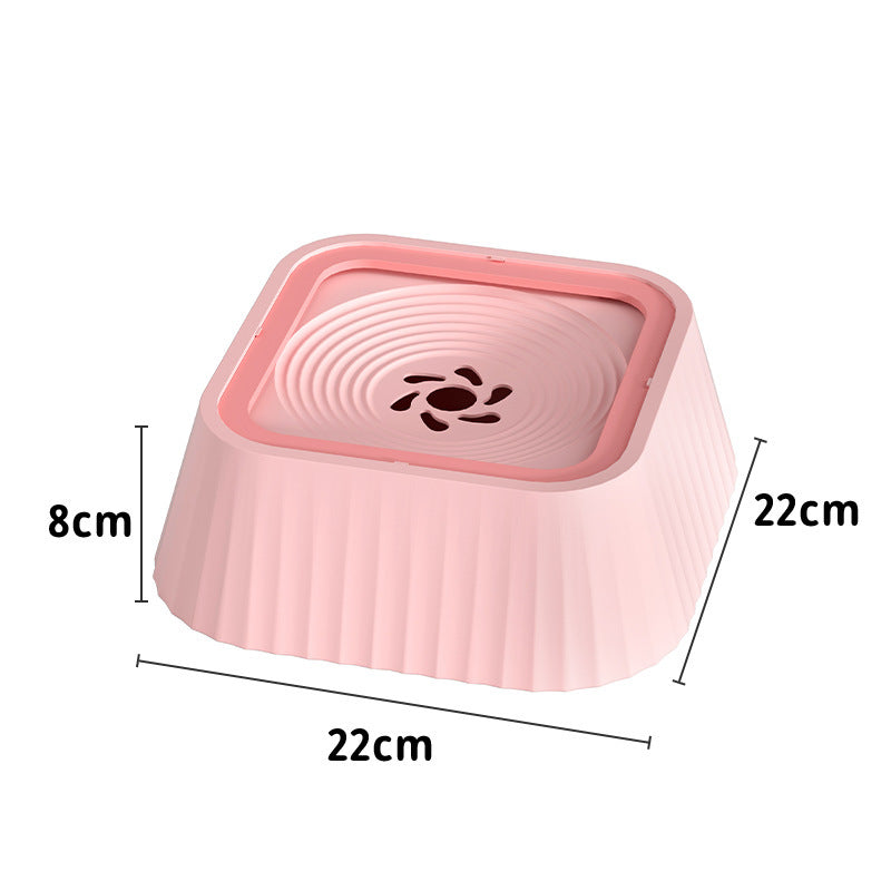 VelvetPaws™ FloatSip™ Splash-Proof Pet Water Bowl