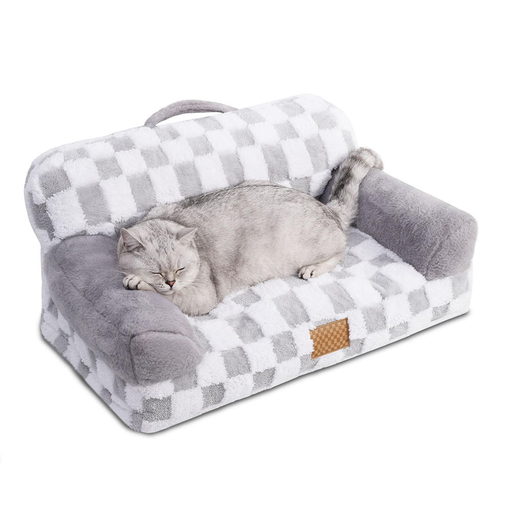 VelvetPaws™ Jacquard Luxury Pet Bed