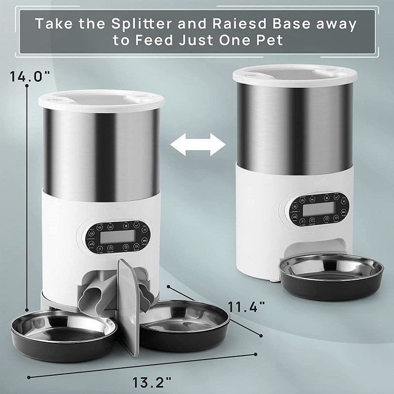VelvetPaws™ Dual-Meal Smart Automatic Feeder (3L / 4.5L)