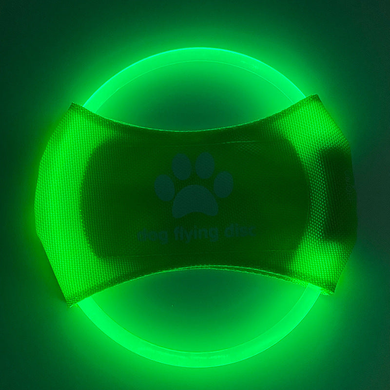Dog Nighty LED Glowing Flying Disc – Rechargeable Frisbee Toy for Night Fetch