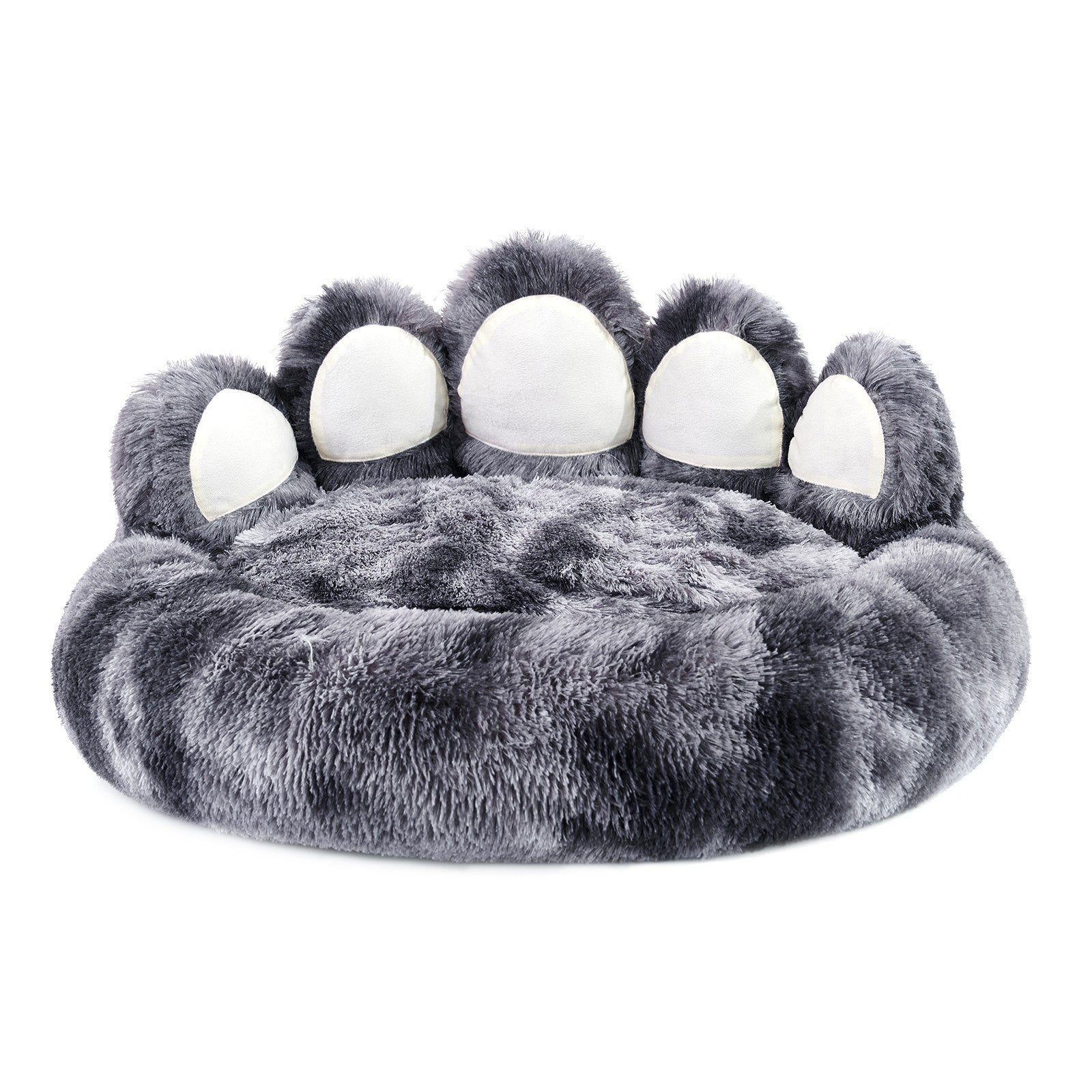 VelvetPaws™ Bear Paw Plush Bed – Cozy Decorative Pet Nest