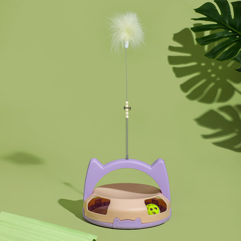 TickleStick™ Chew-Resistant Cat Toy Wand – Durable Interactive Teaser for Cats