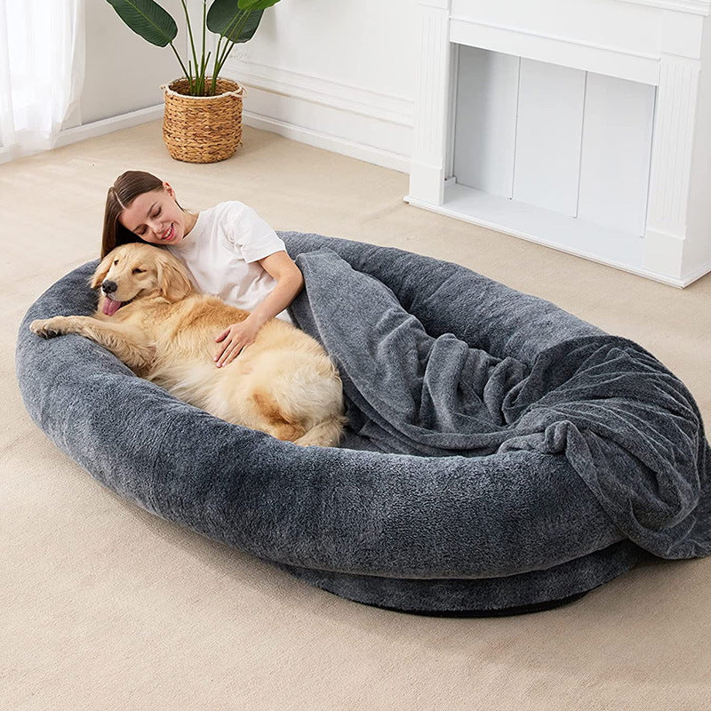 VelvetPaws™ Foldable Travel Pet Bed – Portable Cushion Mat with Carry Handle