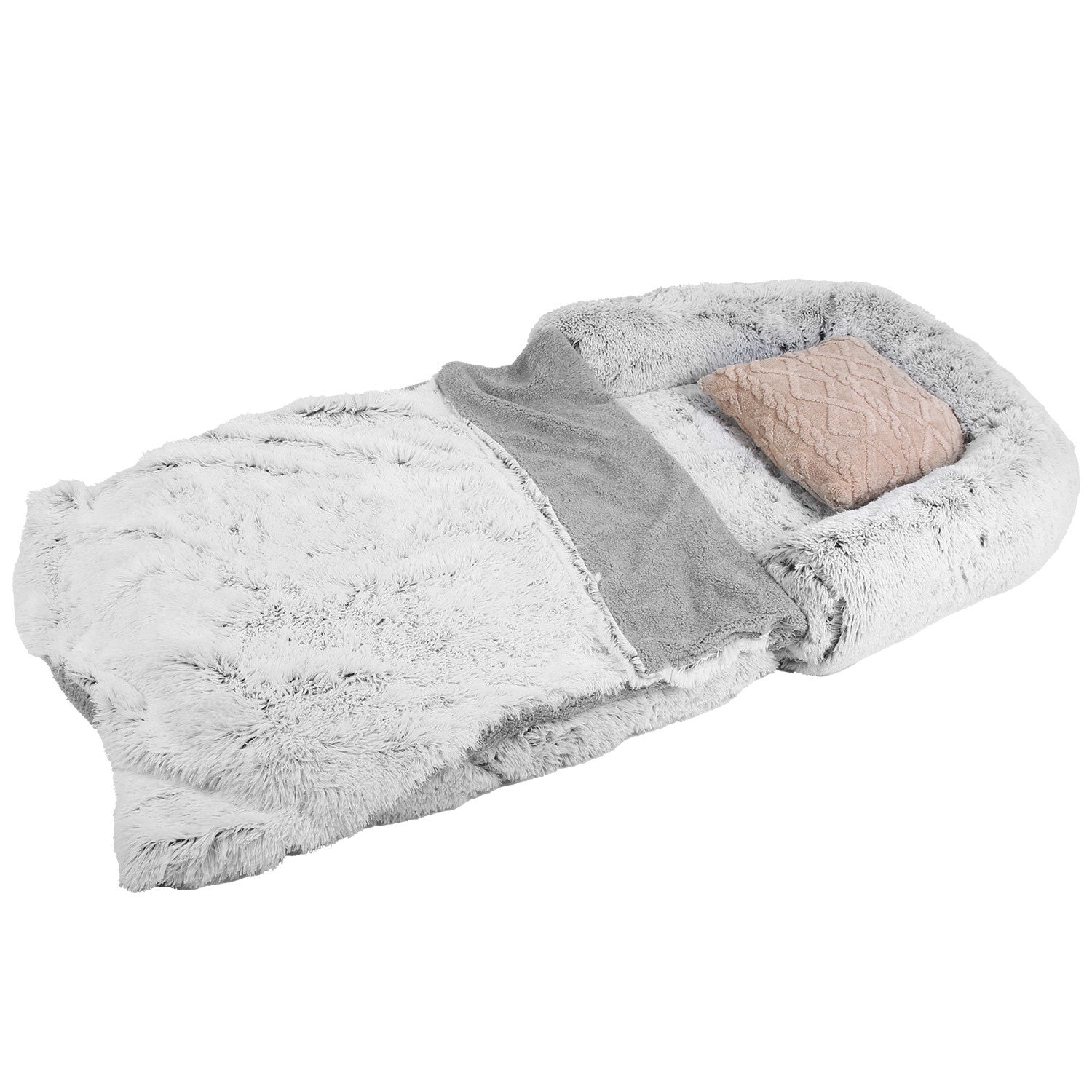 VelvetPaws™ Dual-Layer Orthopedic Dog Bed – Memory Foam Comfort with Non-Slip Base