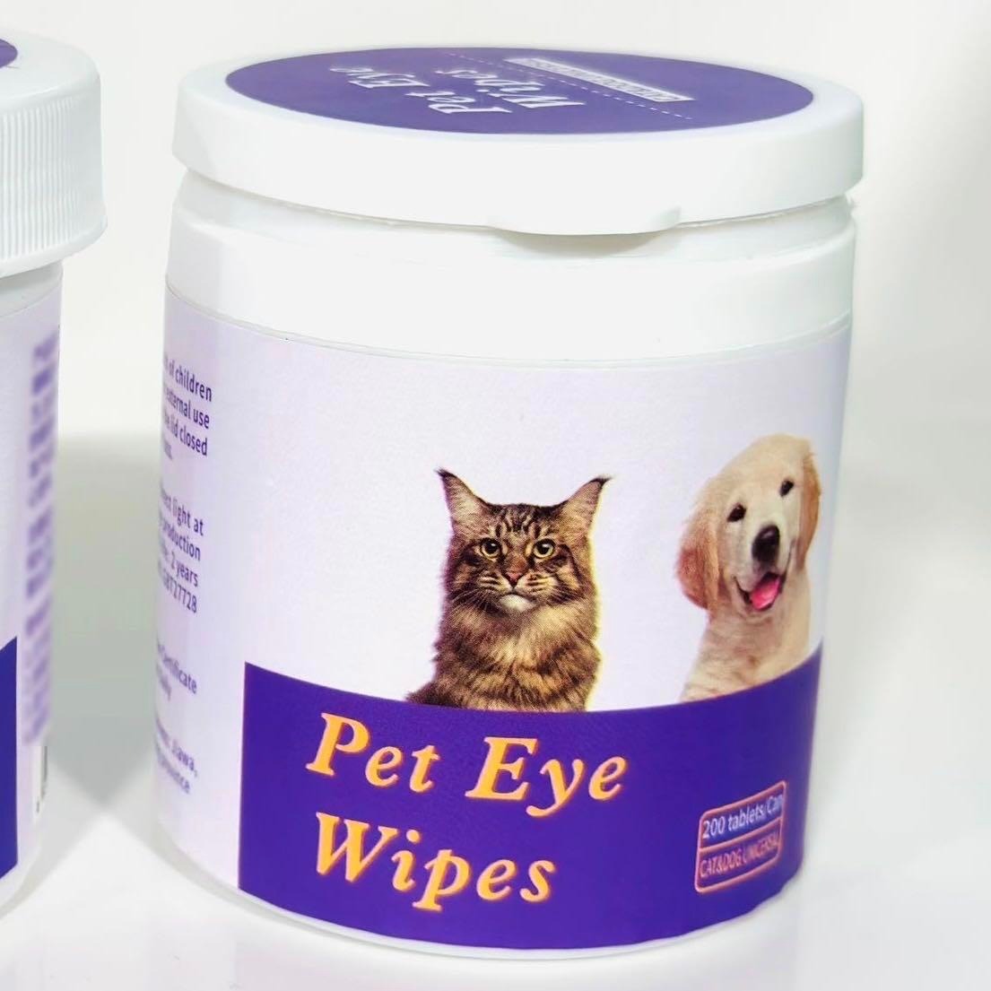 VelvetPaws™ Pet Eye Wipes (200 Wipes/Can)