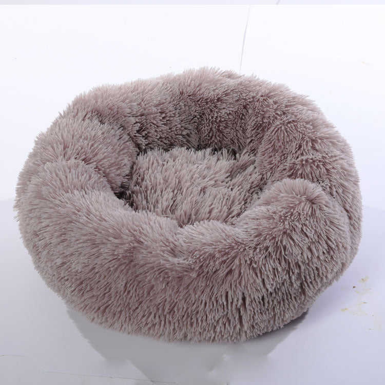 VelvetPaws™ Plush Donut Pet Bed
